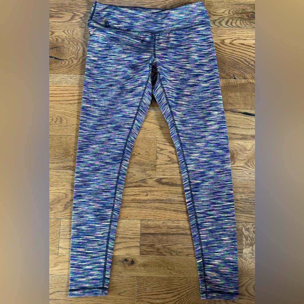Zella Streamline Multi Color Cosmic Space Dye Leggings. Size Large.